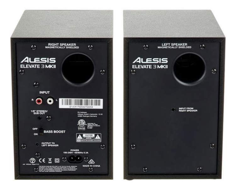 Ul 10FT Cable de alimentación de CA para Alesis Elevate 3 MKII 3" Monitores de estudio accionado 