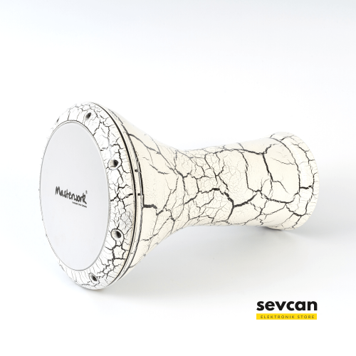 Mısır Darbuka Beyaz Parçalı Desenli - 1
