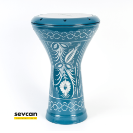 Mısır Darbuka Turkuaz İşlemeli 